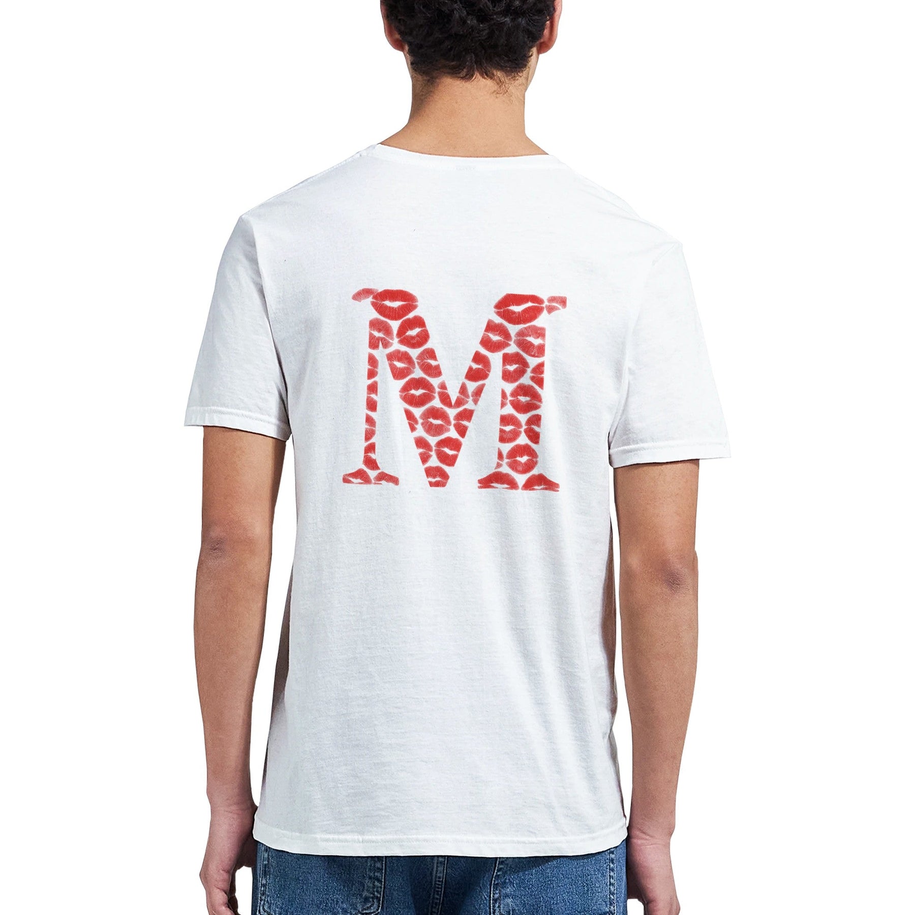 T-shirt Bisous avec Initiale