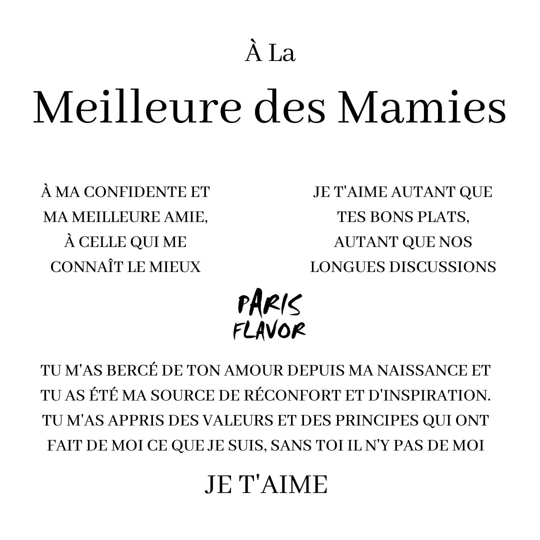 Coffret Collier "À la Meilleure des Mamies"