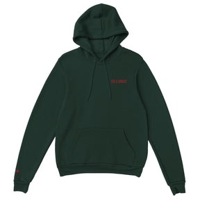 Sweat à capuche avec date romaine brodée