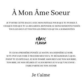 Coffret Bague "À Mon Âme Soeur"