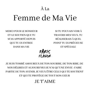 Coffret Collier « À la Femme de Ma Vie »